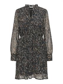 ONLSABBIE LIFE L/S STRING DRESS WVN CS black