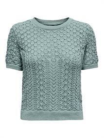 ONLSAGA LIFE SS O-NECK CC KNT gray mist