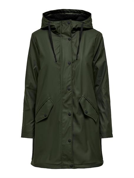 ONLSALLY RAINCOAT OTW NOOS dunkelgrün1