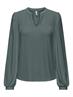 ONLSANDRA L/S SPLIT TOP CS JRS balsam green