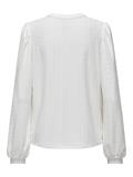 ONLSANDRA L/S SPLIT TOP CS JRS cloud dancer