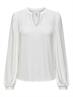 ONLSANDRA L/S SPLIT TOP CS JRS cloud dancer