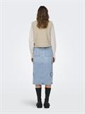 ONLSANDRA LIFETEDDY WAISTCOAT ZIP CS OTW pumice stone