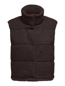 ONLSANDRA TEDDY WAISTCOAT OTW NOOS seal brown