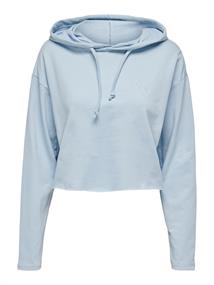 ONLSARAH UNB EMB HOOD SWEATSHIRT CS NN cashmere blue