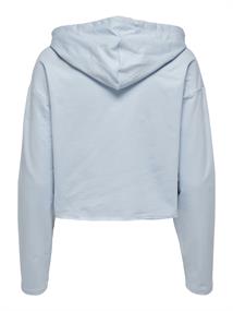 ONLSARAH UNB EMB HOOD SWEATSHIRT CS NN cashmere blue