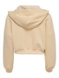 ONLSCARLETT L/S SATEEN MIX ZIP HOOD SWT irish cream