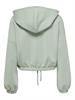 ONLSCARLETT L/S ZIP HOOD SWT NOOS lily pad