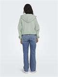 ONLSCARLETT L/S ZIP HOOD SWT NOOS lily pad