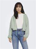 ONLSCARLETT L/S ZIP HOOD SWT NOOS lily pad