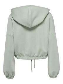 ONLSCARLETT L/S ZIP HOOD SWT NOOS lily pad