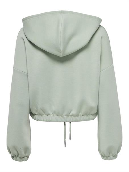 ONLSCARLETT L/S ZIP HOOD SWT NOOS lily pad