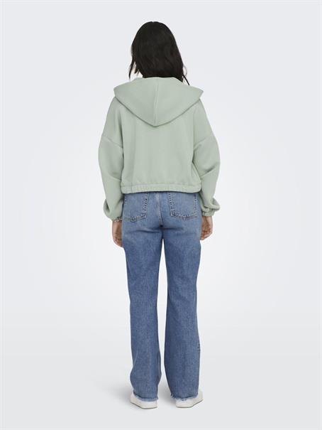 ONLSCARLETT L/S ZIP HOOD SWT NOOS lily pad