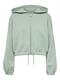 ONLSCARLETT L/S ZIP HOOD SWT NOOS lily pad