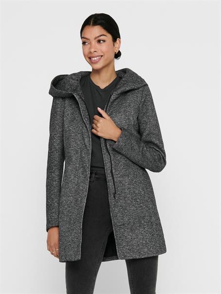 ONLSEDONA LIGHT COAT OTW NOOS dark grey melange