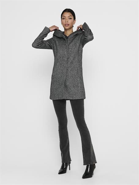 ONLSEDONA LIGHT COAT OTW NOOS dark grey melange