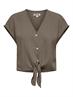 ONLSIESTA SS KNOT LIN BL SHIRT PNT NOOS walnut