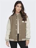 ONLSILJA LIFE BOMBER JACKET CC OTW simply taupe