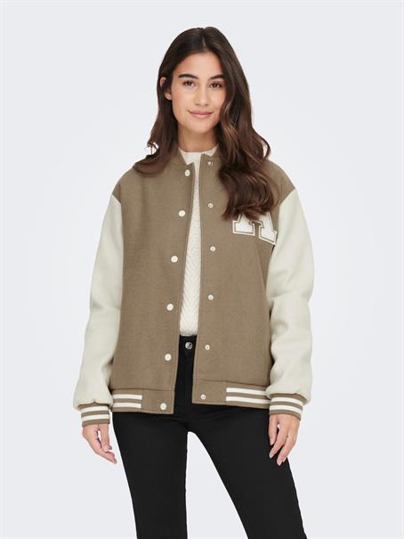 ONLSILJA LIFE BOMBER JACKET CC OTW simply taupe