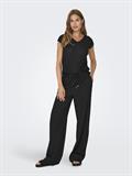 ONLSILVERY S/S V NECK LUREX TOP JRS NOOS black1