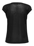 ONLSILVERY S/S V NECK LUREX TOP JRS NOOS black1