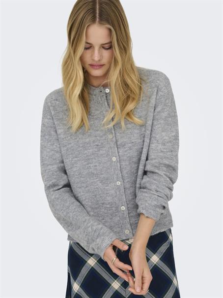 ONLSIMONI L/S O-NECK CARDIGAN KNT NOOS medium grey melange