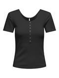 ONLSIMPLE LIFE S/S BUTTON TOP BOX JRS black