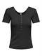 ONLSIMPLE LIFE S/S BUTTON TOP BOX JRS black
