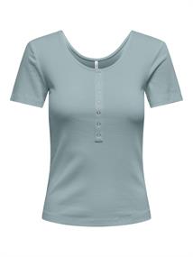 ONLSIMPLE LIFE S/S BUTTON TOP BOX JRS cloud blue