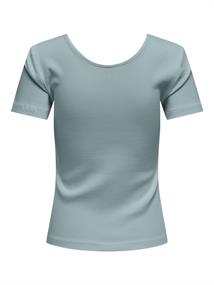 ONLSIMPLE LIFE S/S BUTTON TOP BOX JRS cloud blue