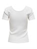ONLSIMPLE LIFE S/S BUTTON TOP BOX JRS cloud dancer