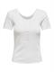ONLSIMPLE LIFE S/S BUTTON TOP BOX JRS cloud dancer