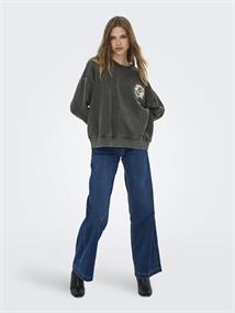 ONLSINNA L/S O-NECK PRINT BOX SWT black