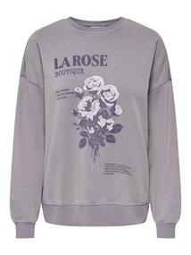 ONLSINNA L/S O-NECK PRINT BOX SWT gray ridge