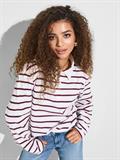 ONLSIRA L/S POLO JRS burgundy