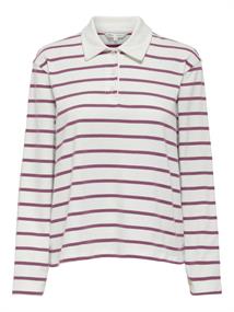 ONLSIRA L/S POLO JRS burgundy