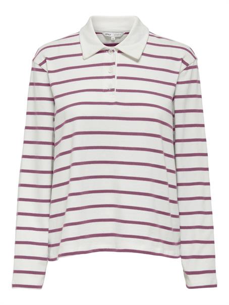 ONLSIRA L/S POLO JRS burgundy