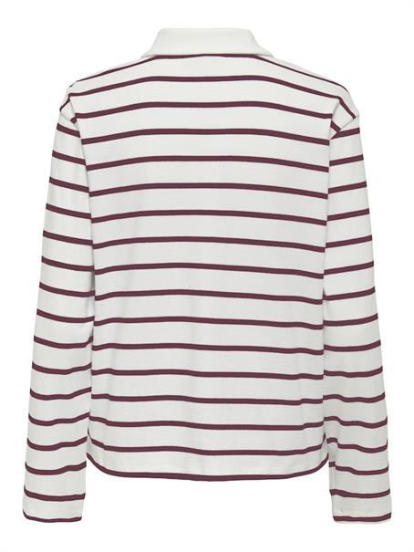 ONLSIRA L/S POLO JRS burgundy
