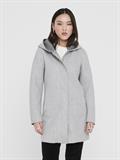 ONLSIRI BONDED HOOD COAT CC OTW light grey melange