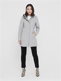 ONLSIRI BONDED HOOD COAT CC OTW light grey melange