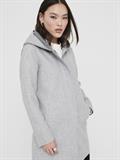 ONLSIRI BONDED HOOD COAT CC OTW light grey melange