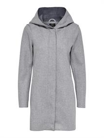 ONLSIRI BONDED HOOD COAT CC OTW light grey melange