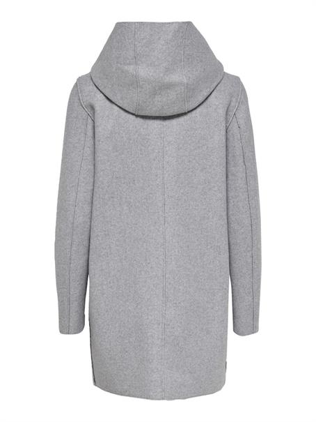 ONLSIRI BONDED HOOD COAT CC OTW light grey melange