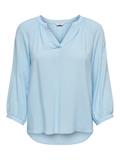 ONLSKY 3/4 V-NECK TOP WVN CS clear sky