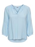 ONLSKY 3/4 V-NECK TOP WVN CS clear sky