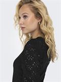 ONLSMILLA L/S O-NECK PUFF TOP JRS black