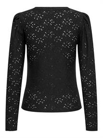 ONLSMILLA L/S O-NECK PUFF TOP JRS black