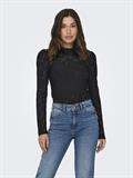 ONLSMILLA LIFE L/S PUFF TOP JRS black