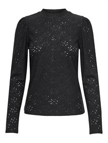 ONLSMILLA LIFE L/S PUFF TOP JRS black