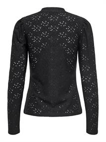 ONLSMILLA LIFE L/S PUFF TOP JRS black
